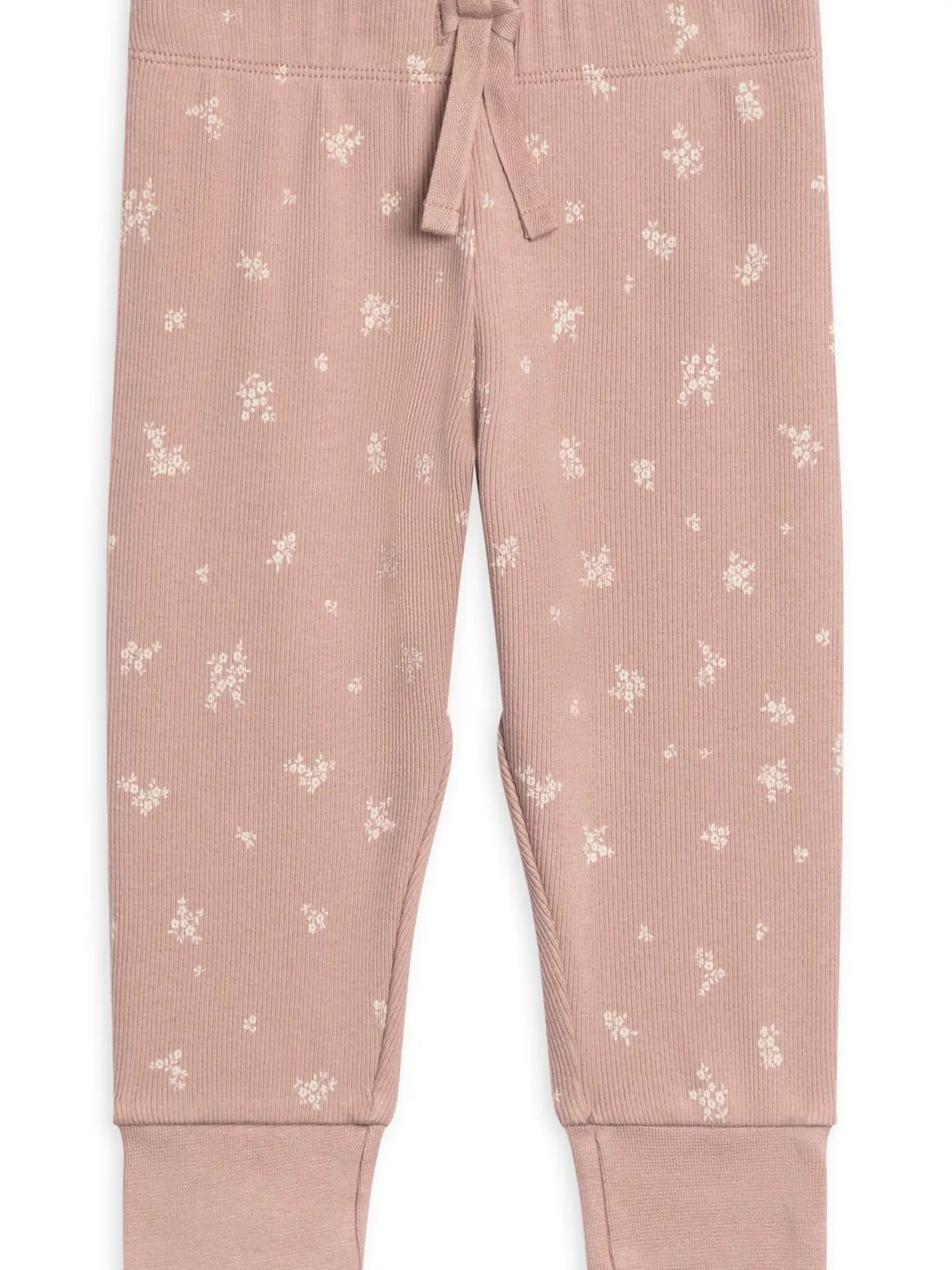 Rib-Knit Jogger - Mauve Floral