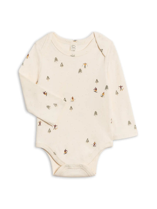 Long Sleeve Bodysuit - Ski Trails