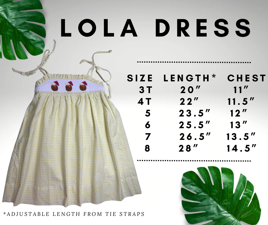 Lola Smocked Dress - Seersucker