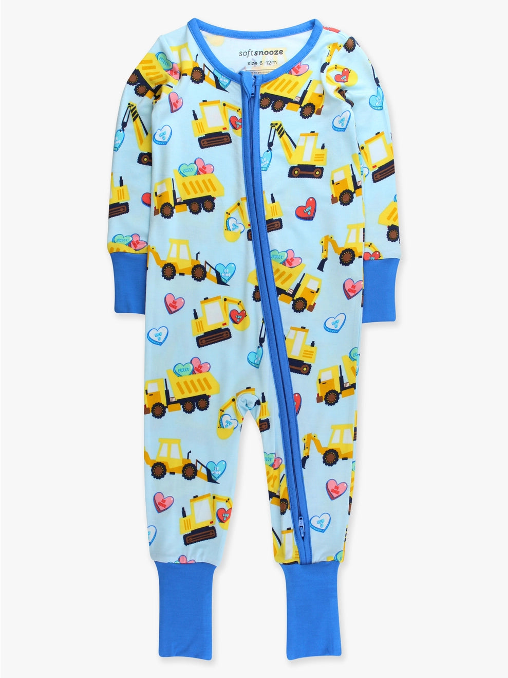 Zip Up Bamboo PJ - Loads of Love