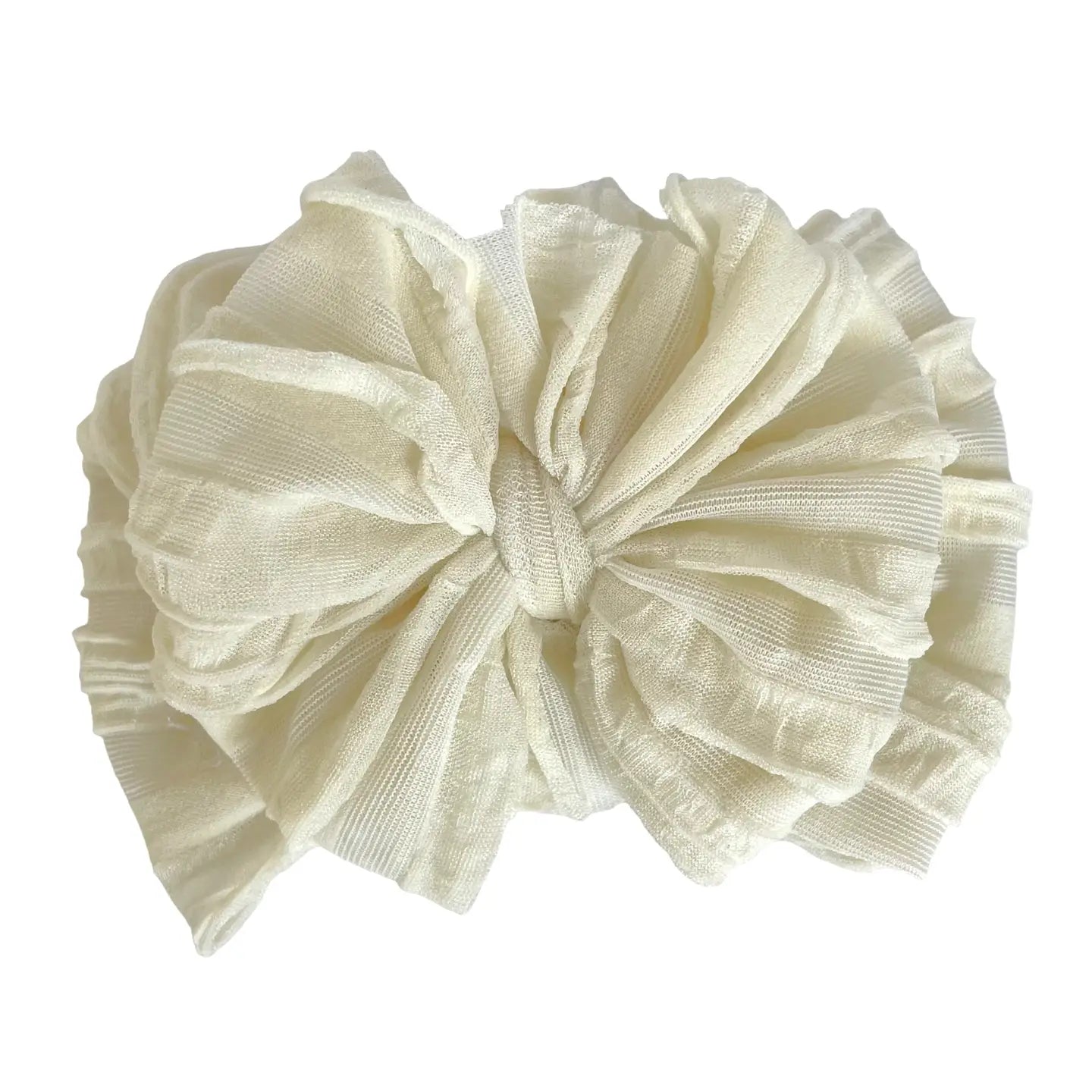Wide Headband Bow - Ivory