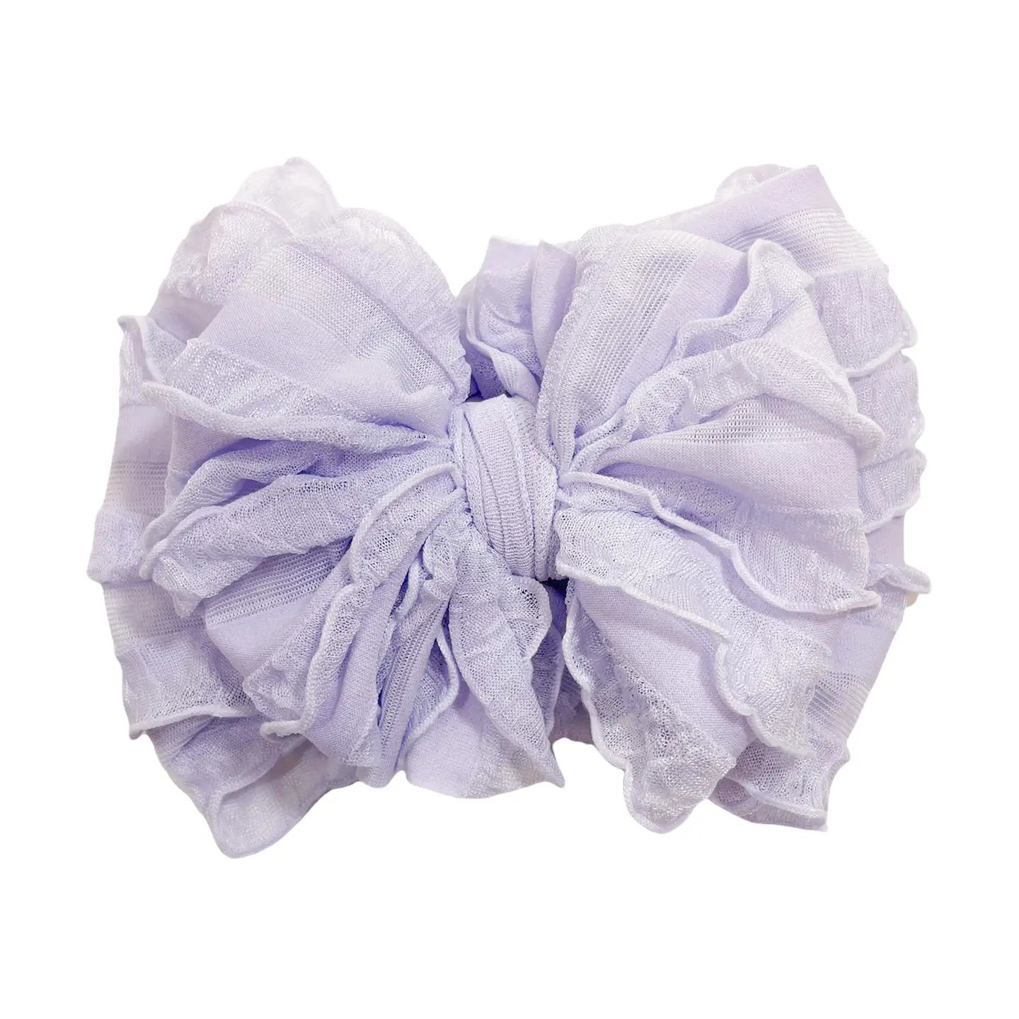 Wide Headband Bow - Lavender