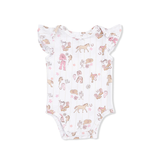 Bamboo Bodysuit - Cowgirl Nursery