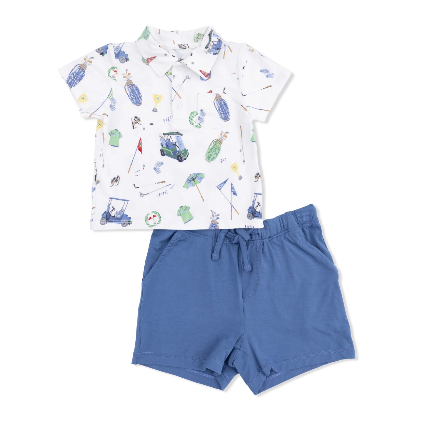 Bamboo Shirt and Short Set - Golf