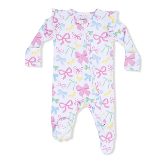 Bamboo Footie Sleeper - Sweet Bows