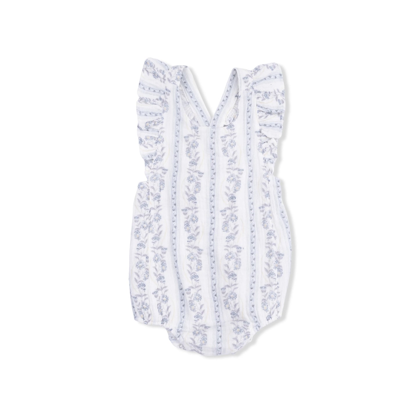 Muslin Flutter Romper - Kimberly Stripe