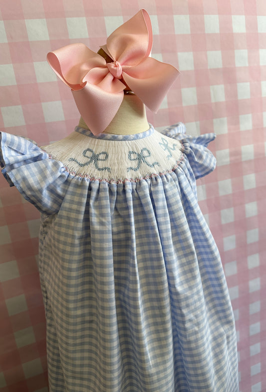 Edith Smocked Dress - Bows