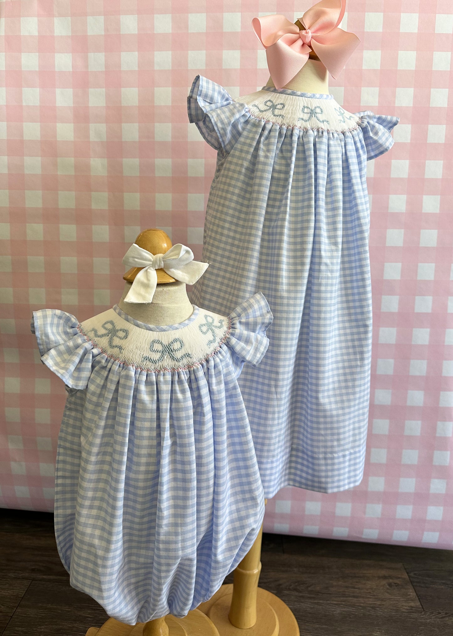 Eden Smocked Bubble - Bows