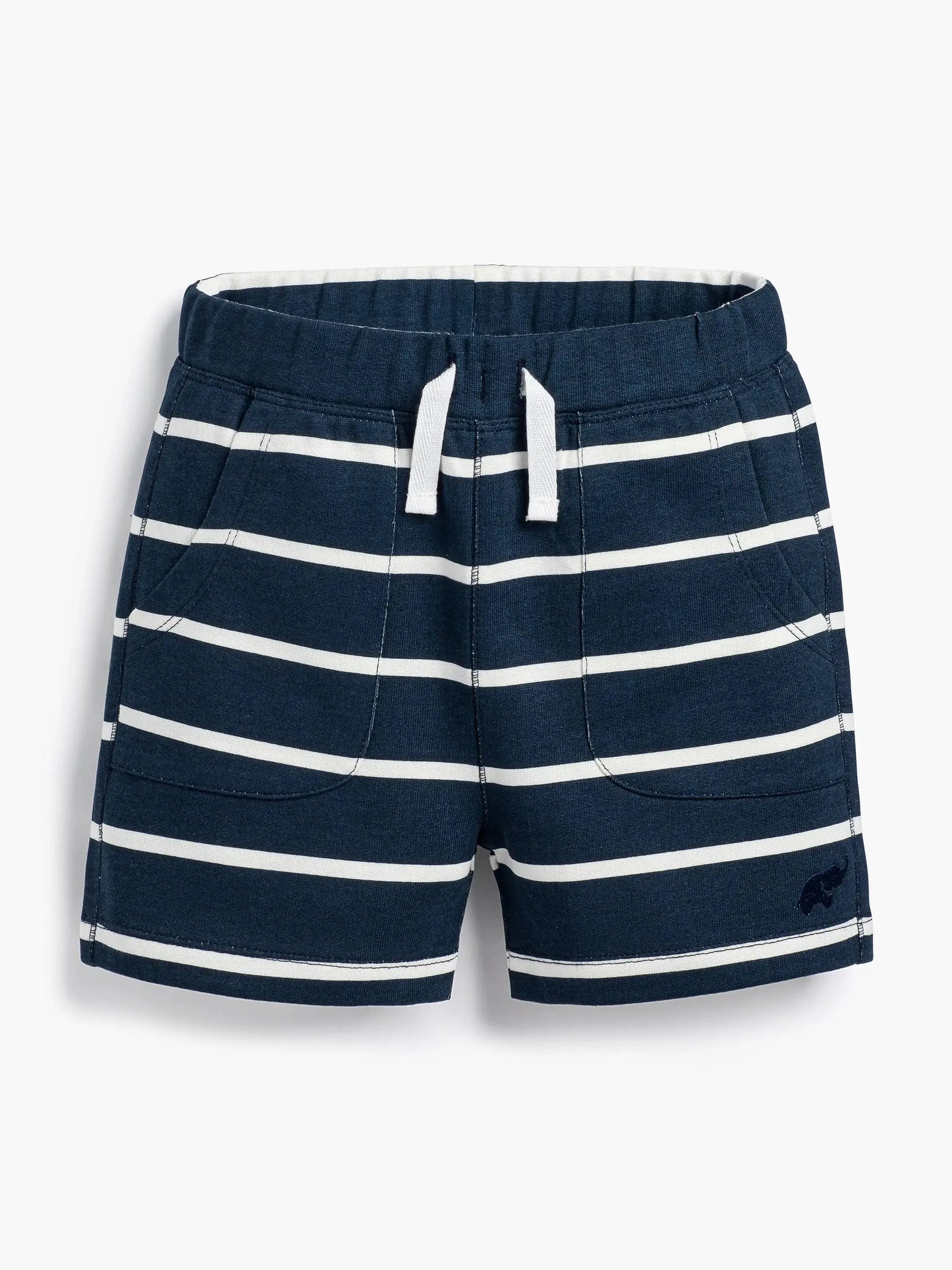 Knit Sporty Short - Navy Stripe