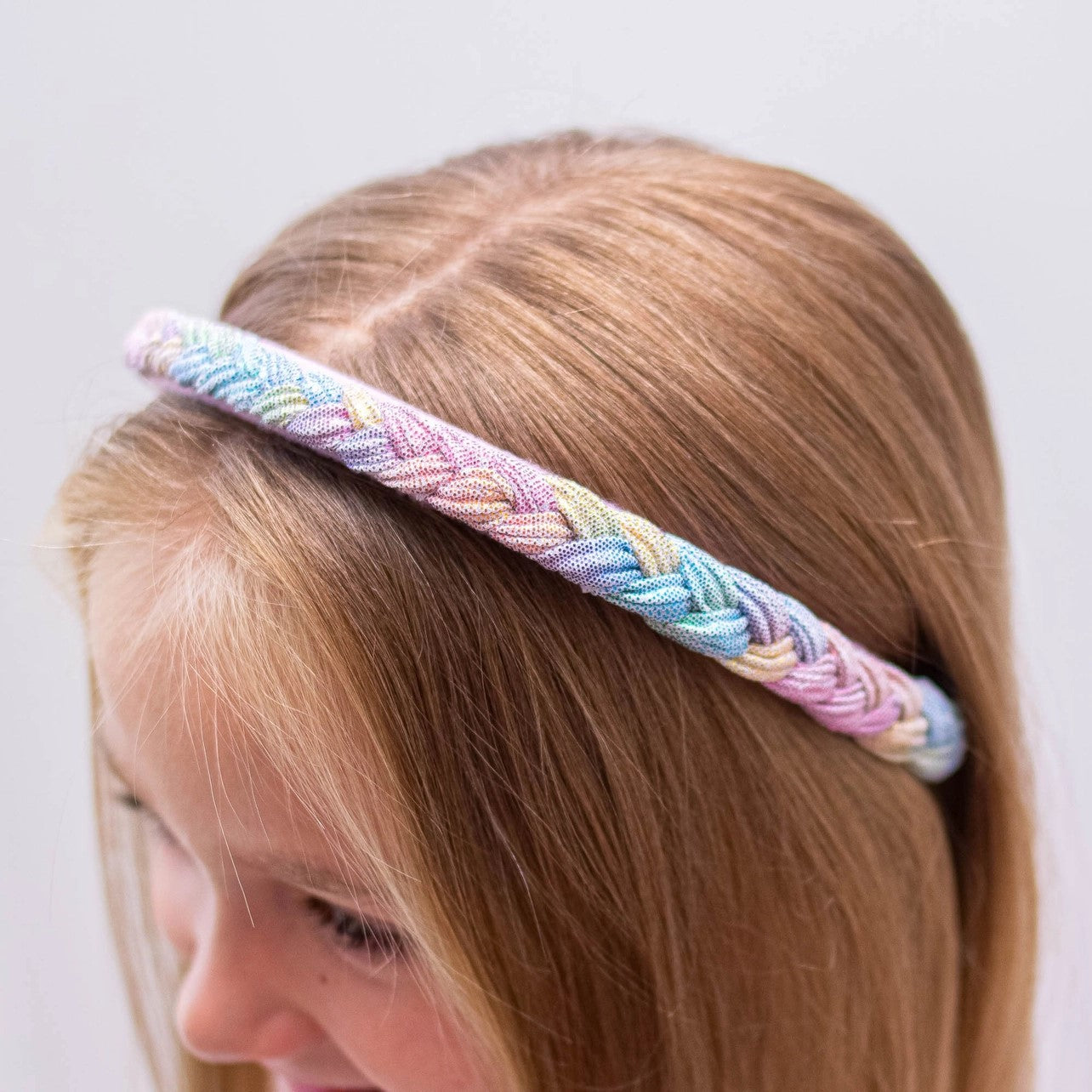 Braided Headband - Pastel Shimmer