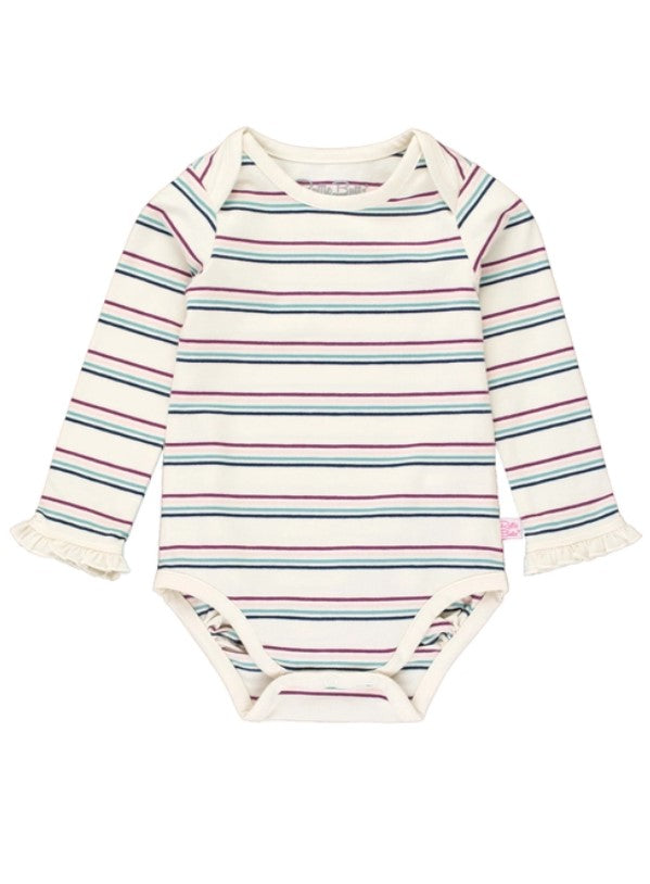 Long Sleeve Bodysuit - Dahlia Stripe