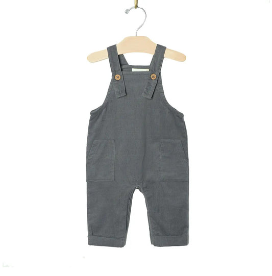 Baby Cord Overalls - Granite