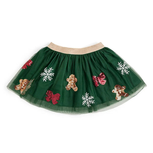 Sequin Tutu Skirt - Gingerbread