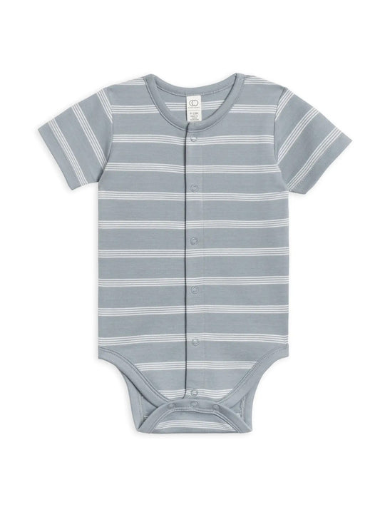 Henley Bodysuit - Blue Stripe