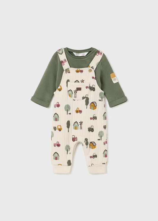 2622 - Infant Knit Overall Set - Farm