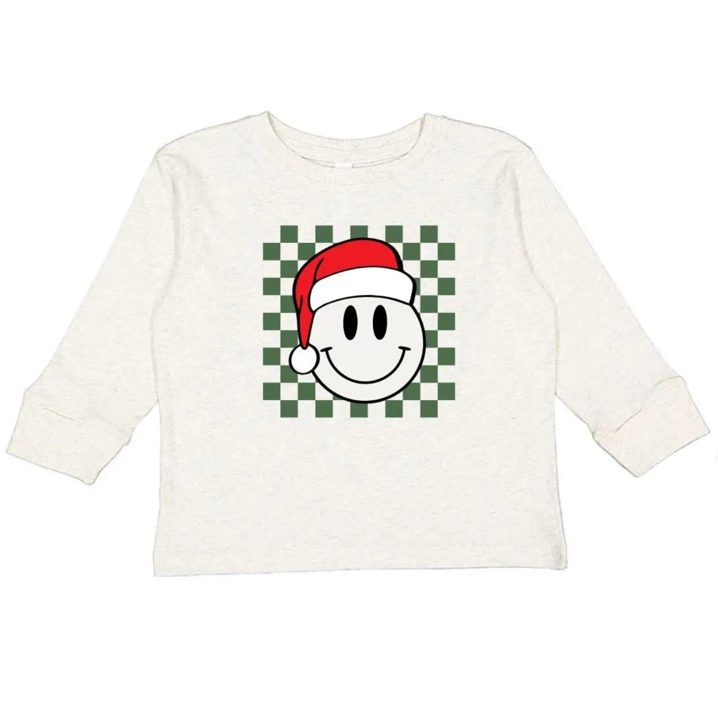 Christmas Smiley Tee - Cream