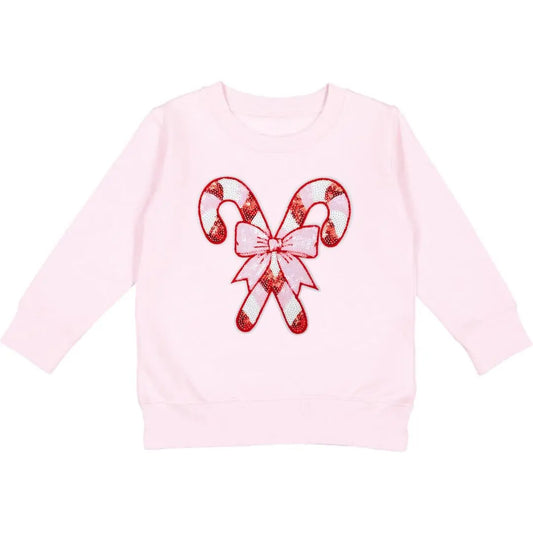 Candy Cane Sweatshirt - Pink