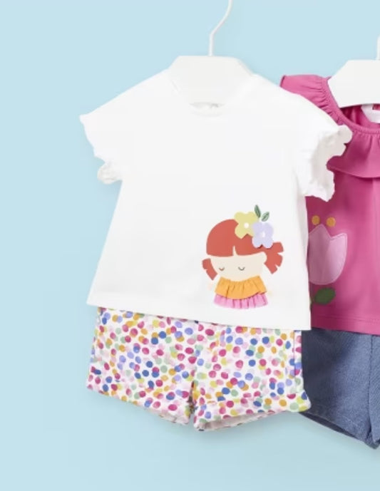 1634 - Infant Tee and Short Set - Confetti