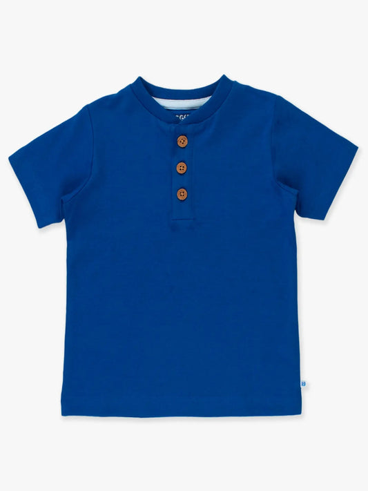 Baby Henley Tee - Blue