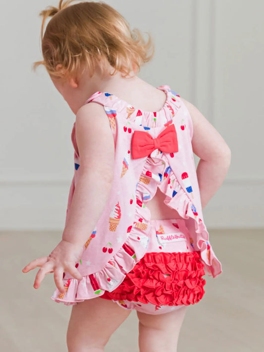 Swing Top and Bloomer Set - Pink Treat