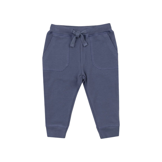 Baby French Terry Joggers - Navy