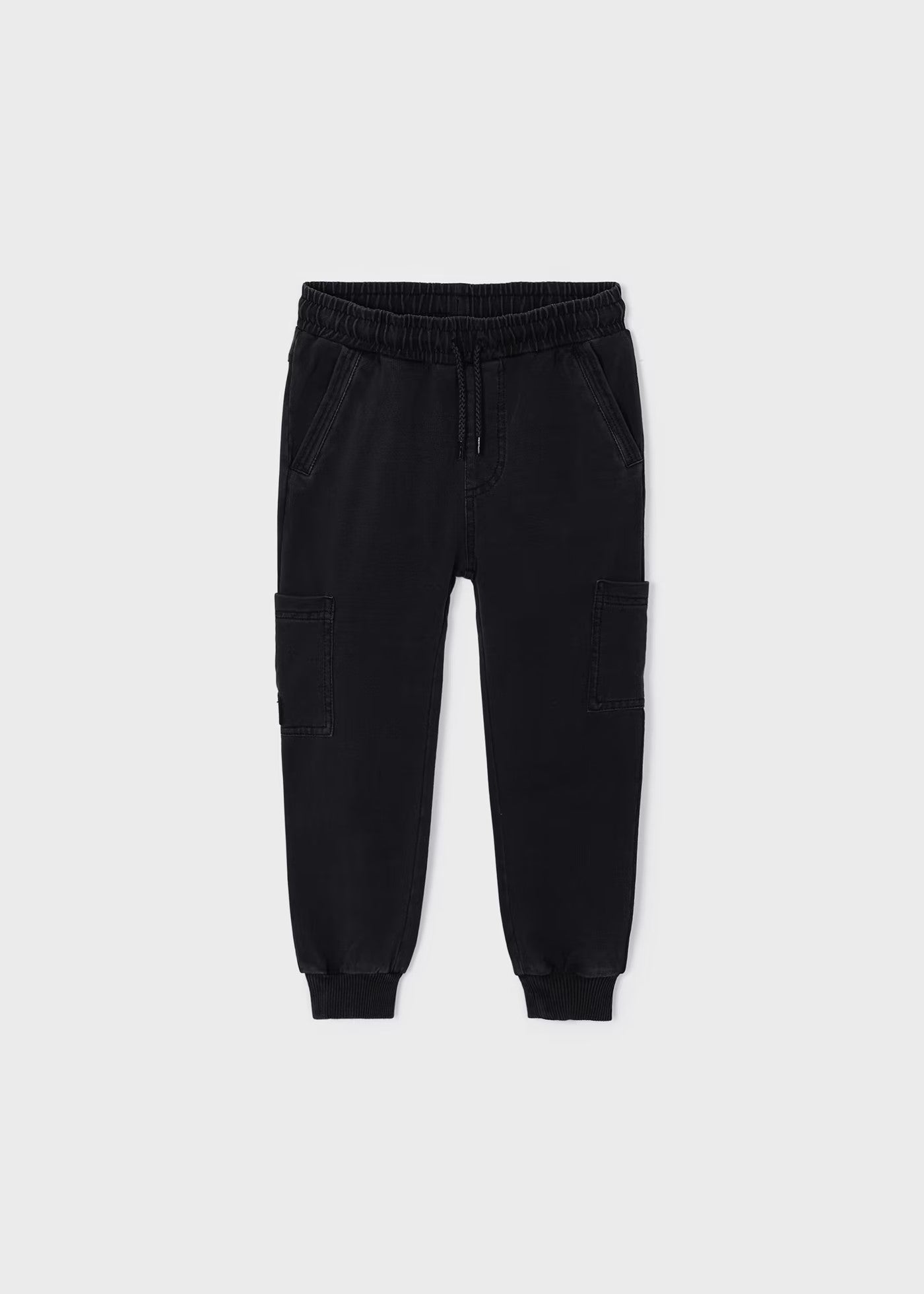 4525 - Denim-Look Joggers - Charcoal
