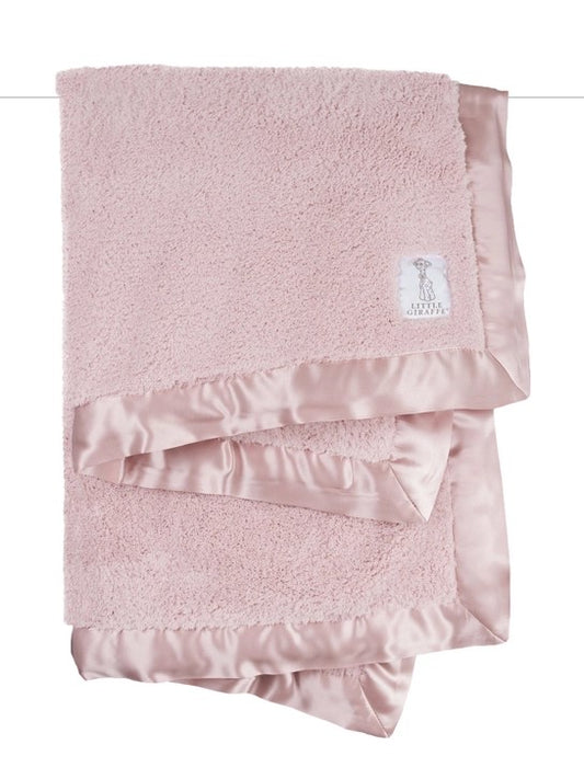 Luxe Chenille Baby Blanket - Dusty Pink