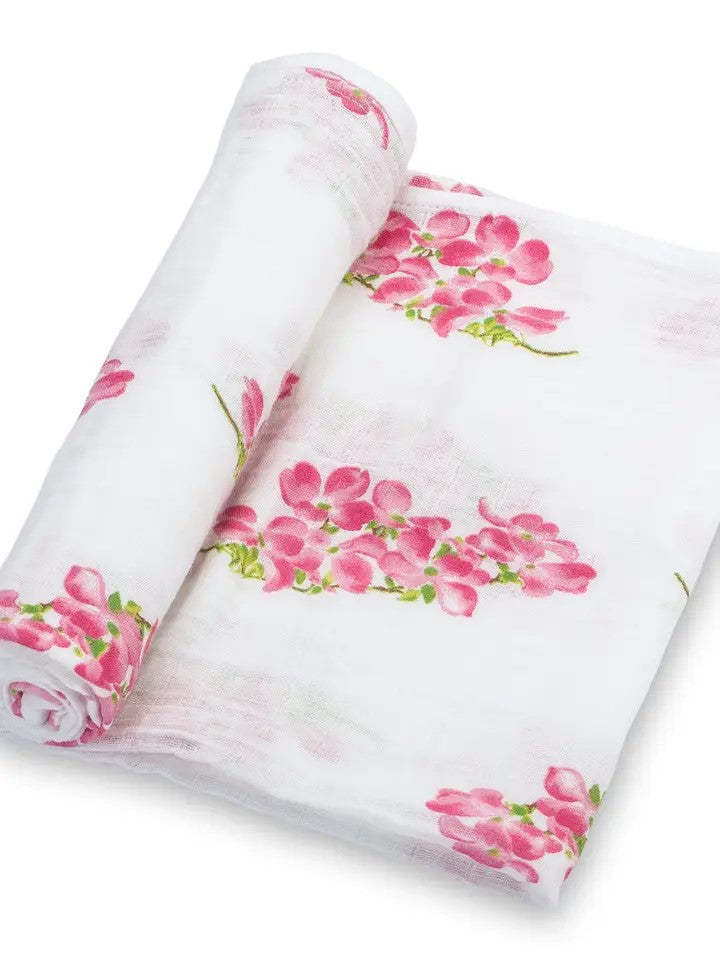 Muslin Swaddle Blanket - Dogwoods