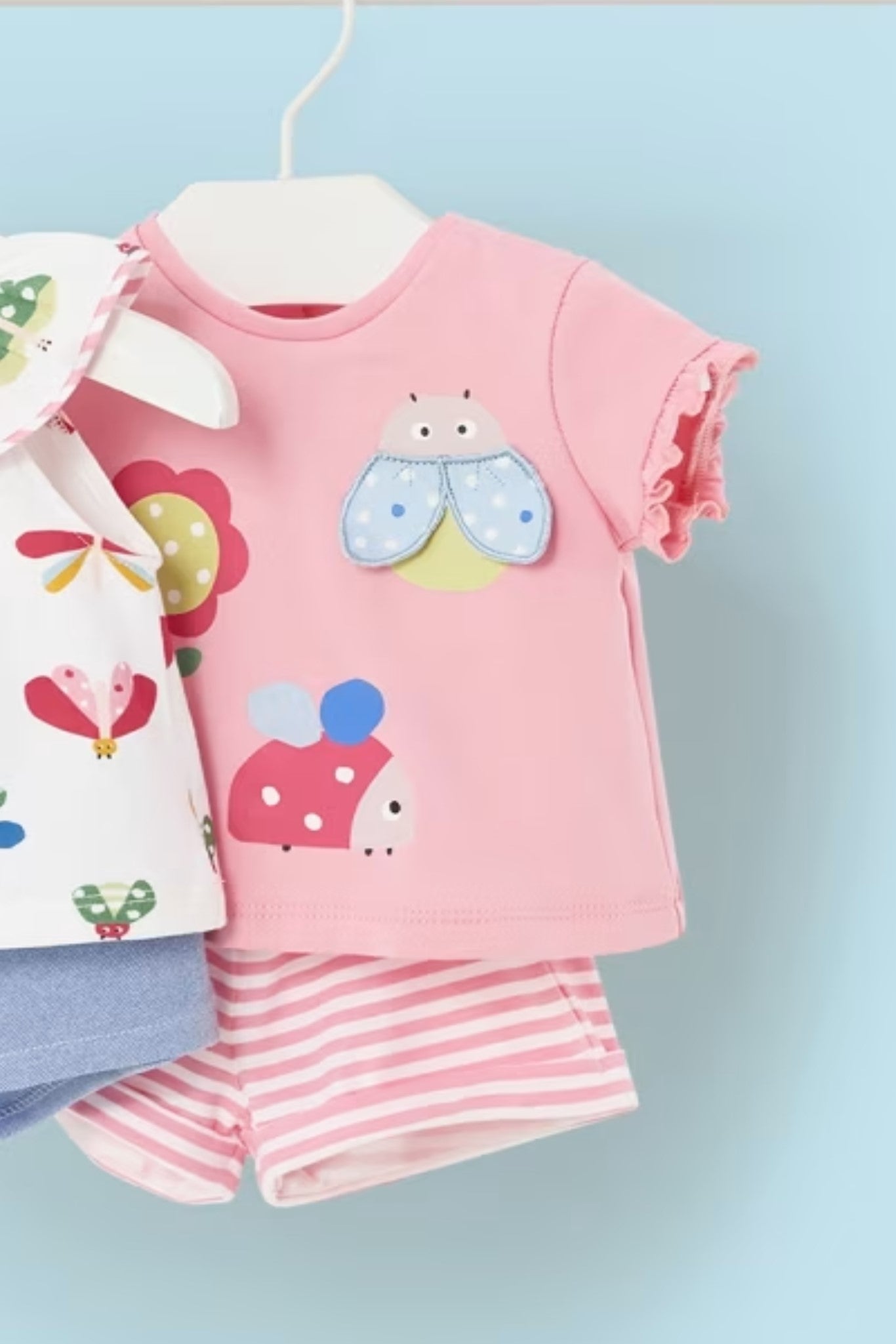 1634 - Infant Tee and Short Set - Ladybug