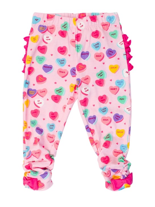 Infant Ruffle Legging - Be My Valentine