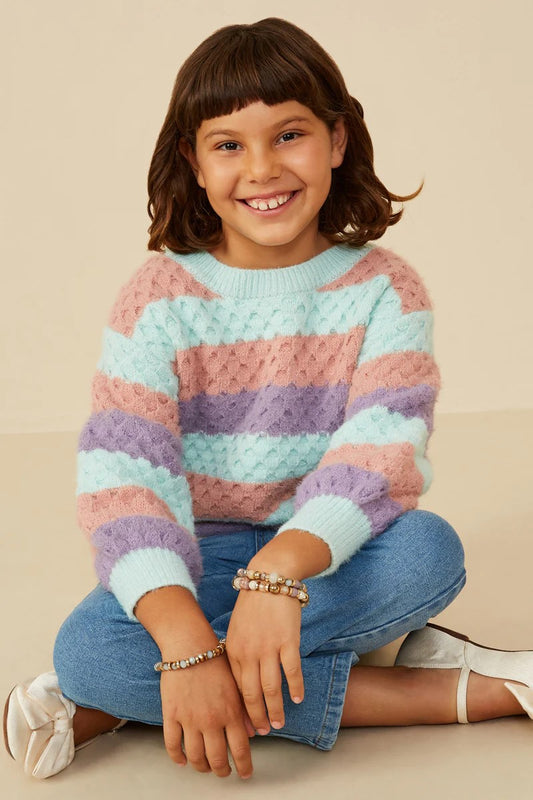 Tween Stripe Sweater - Pastel