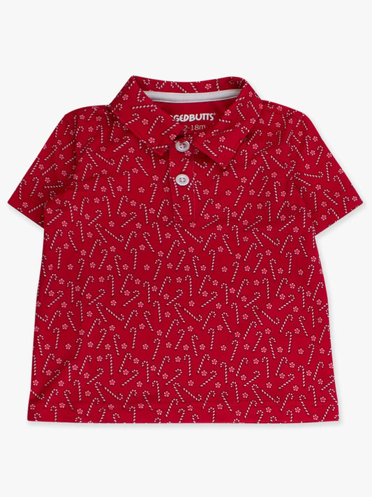 Performance Polo Shirt - Candy Canes