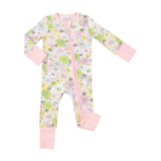 Bamboo Coverall Sleeper - Retro Floral