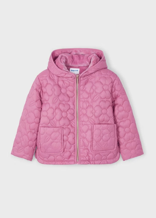 4495 - Puffer Quilted Jacket - Berry