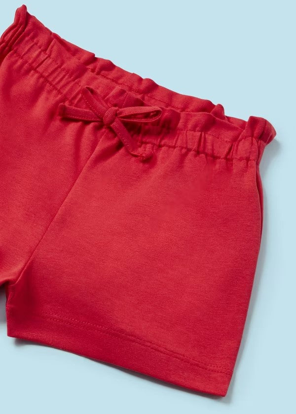 1229 - Baby Knit Shorts - Red