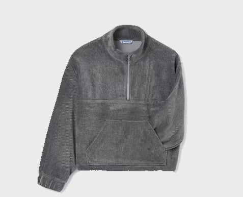 7845 - Velour Rib Sweatshirt - Gray