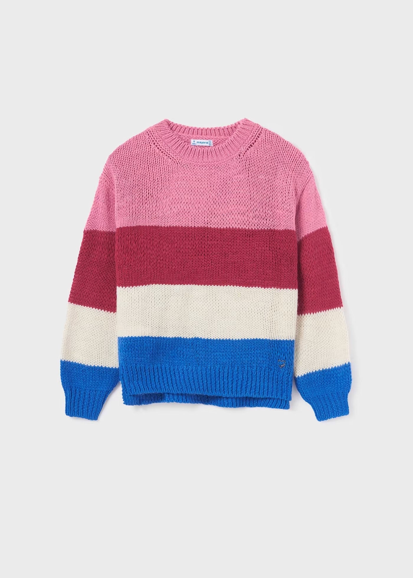7310 - Tween Colorblock Sweater - Berry