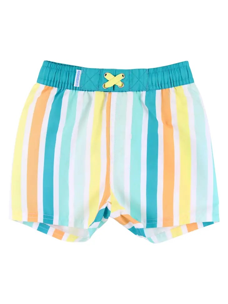 Poolside Stripe Swim Trunks