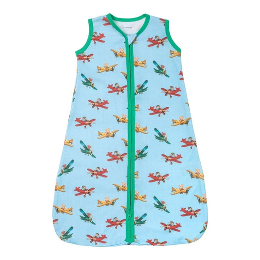 Organic Cotton Sleep Sack - Teddy Planes