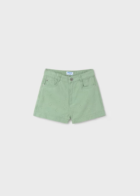 6269- Tween Shorts - Distressed Green