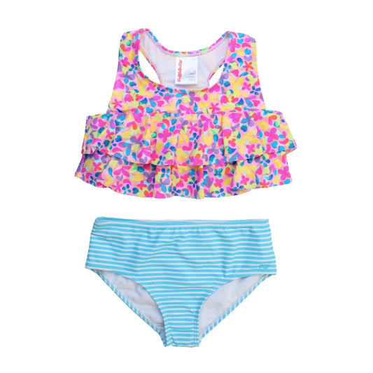 TWEEN Flounce Bikini -Neon Floral