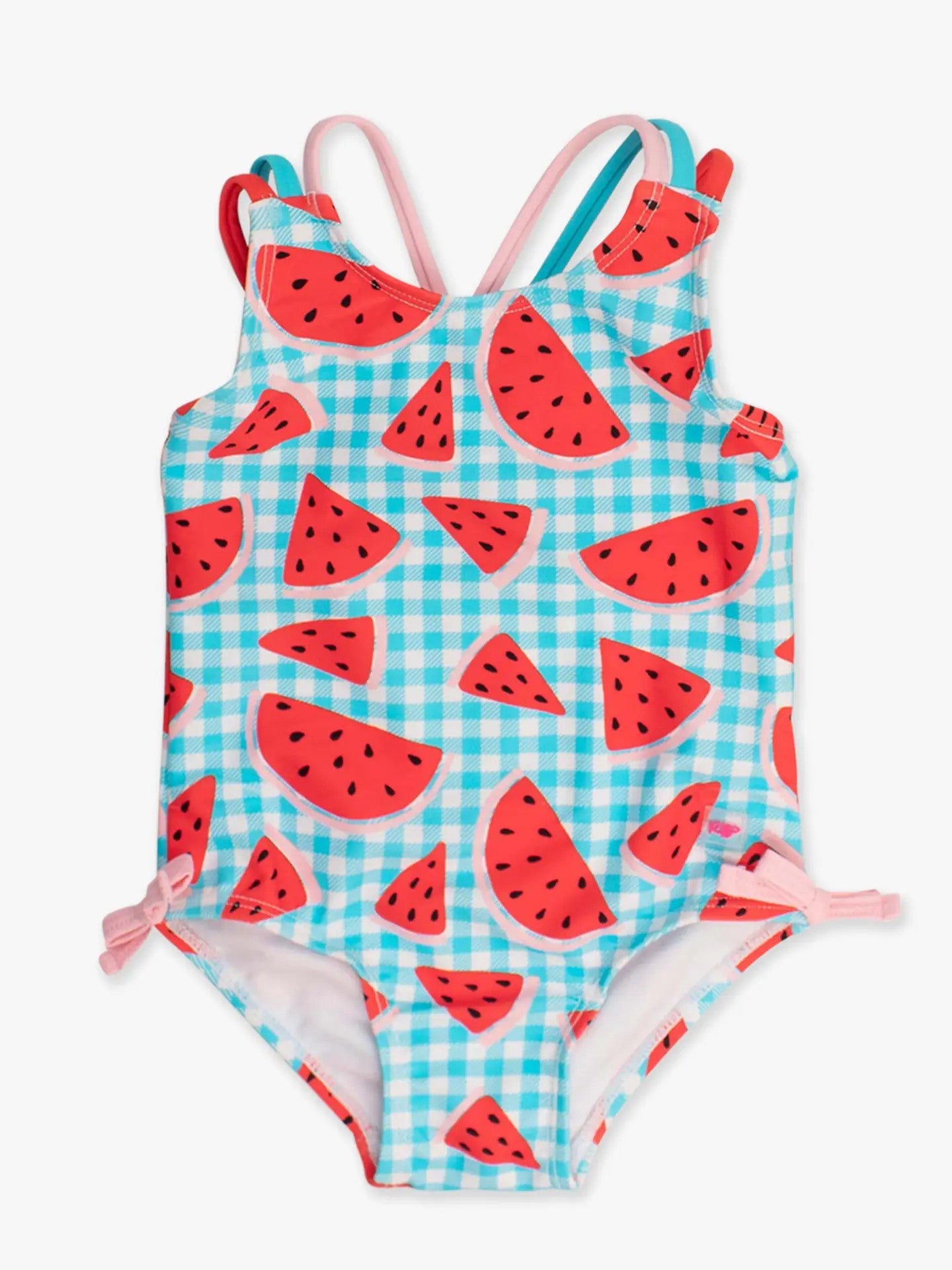 Cross-Back Swimsuit - Watermelon