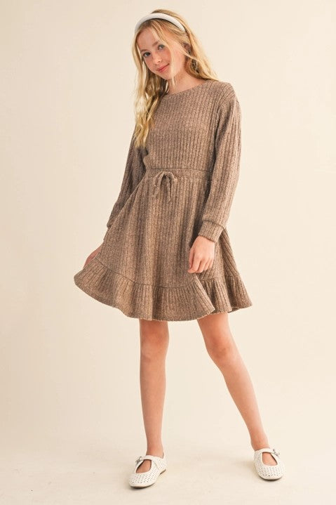 Tween Sweater Dress - Taupe