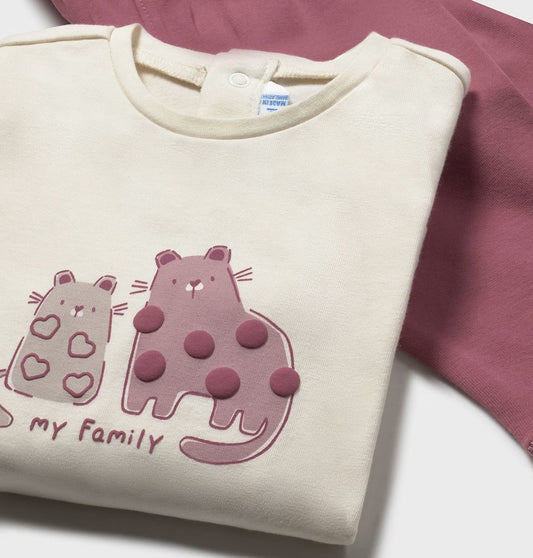 2743 - Baby Graphic Tee - Pink Leopards