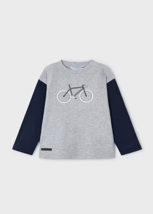 4045 - Boys Bicycle Tee - Gray