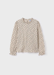 7050 - Tween Dotted Blouse - Cream
