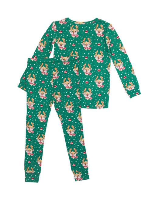 Bamboo Pajama Set - Reindeer Cheer