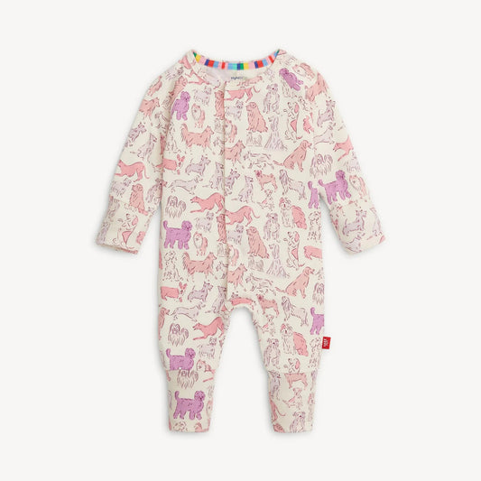 Modal Magnetic Coverall - Pink Paw-ty