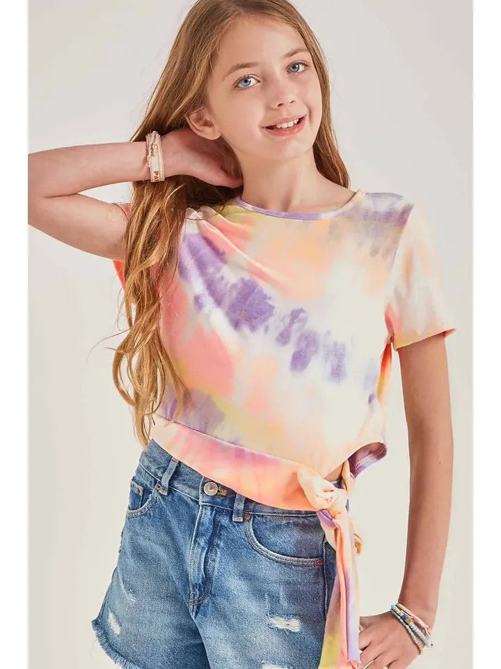 Tween Tie Side Tee - Tie Dye