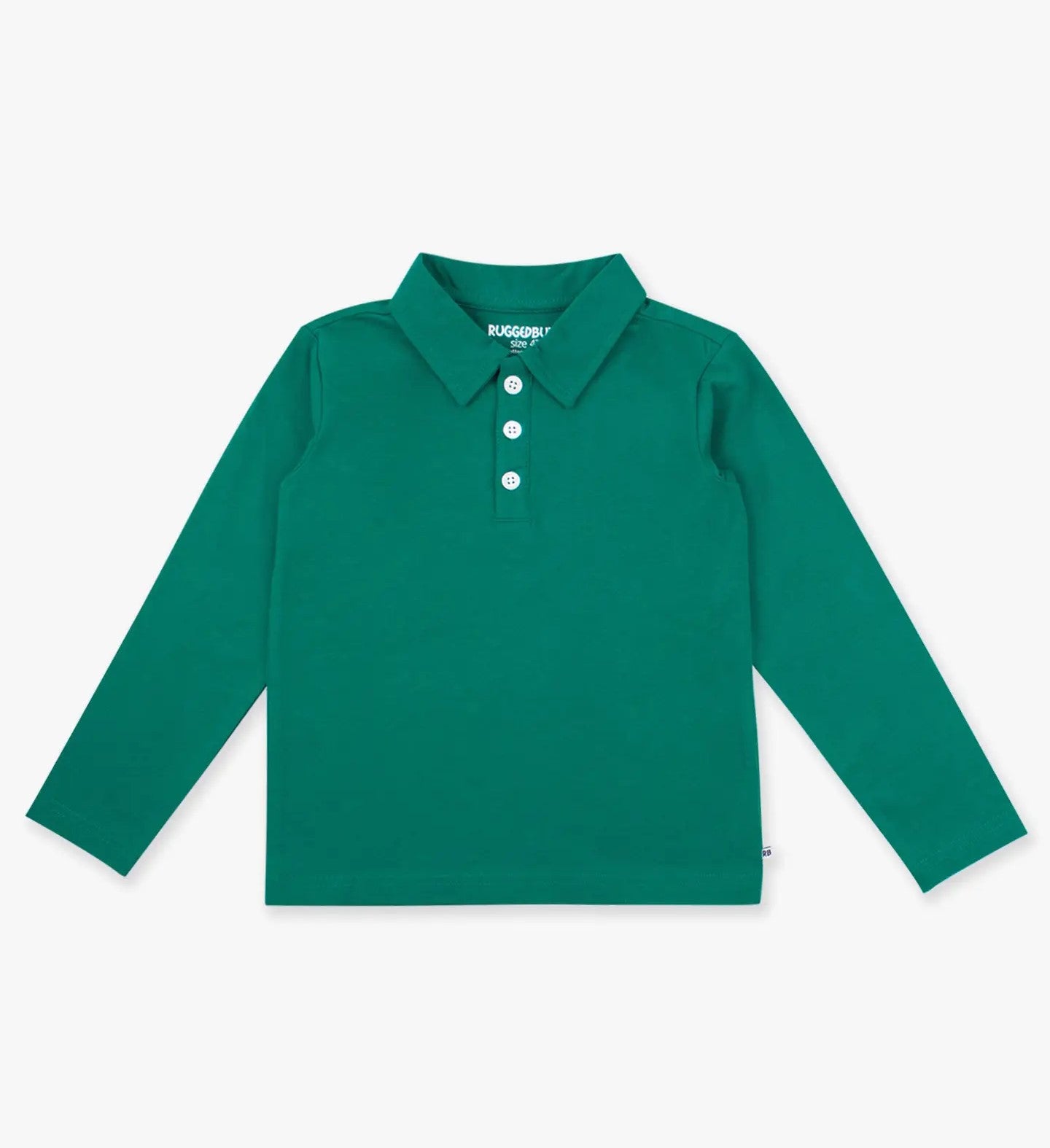Long Sleeve Polo Shirt - Emerald